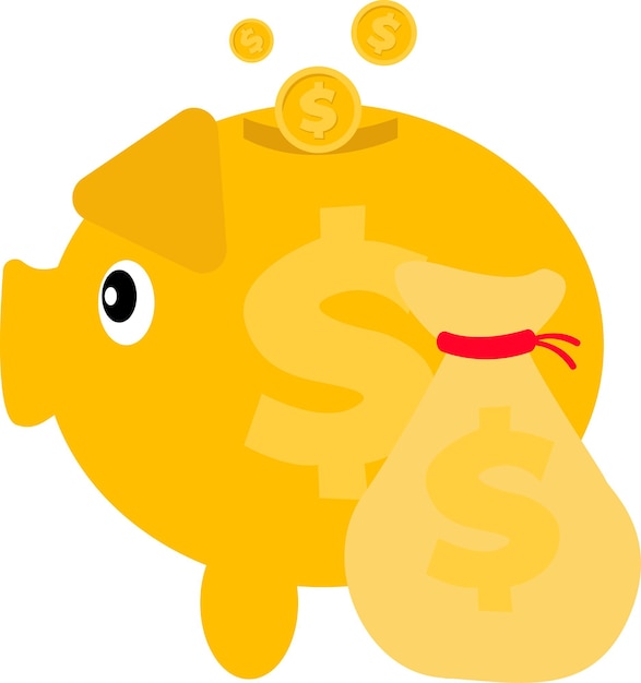 Illustration of money bag