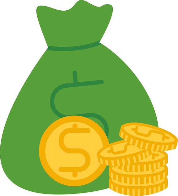 Illustration of money bag