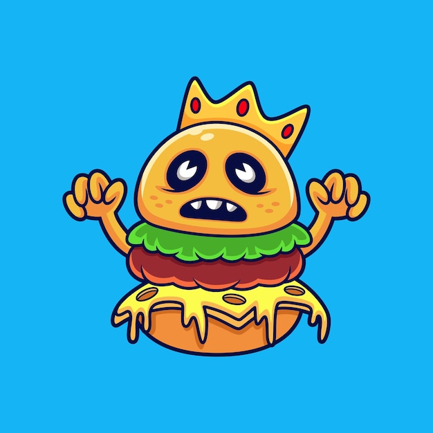 Illustration of monster king burger