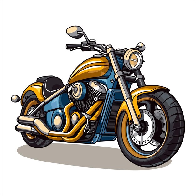 Illustration of motorcycle vector