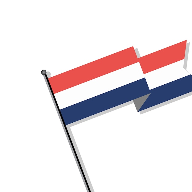 Illustration of Netherlands flag Template