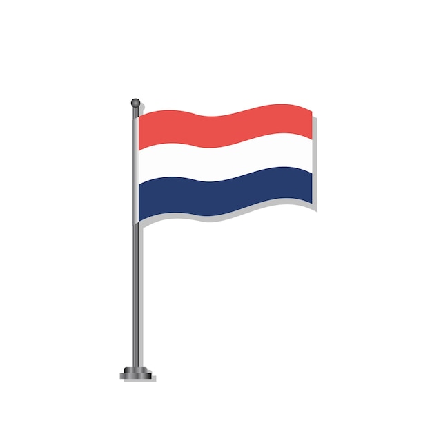 Illustration of Netherlands flag Template