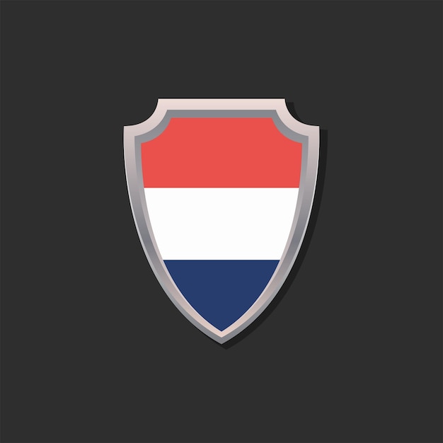 Illustration of Netherlands flag Template