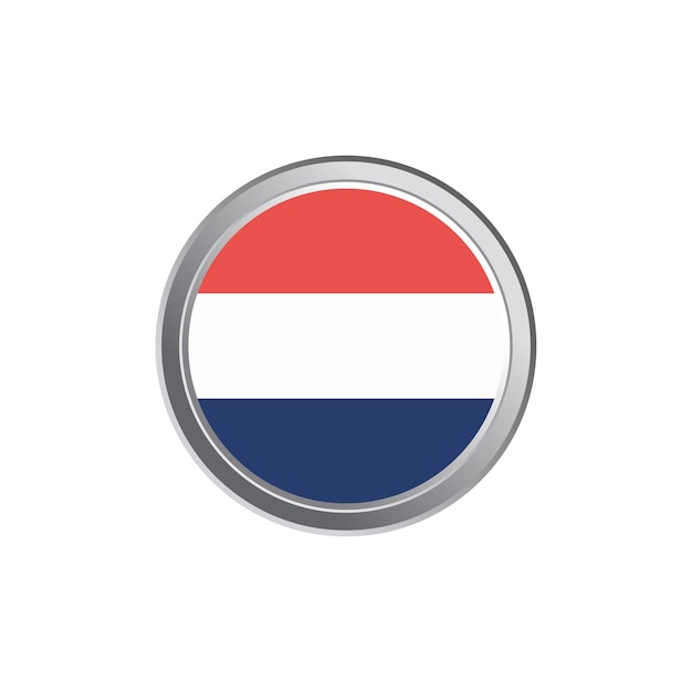 Illustration of Netherlands flag Template