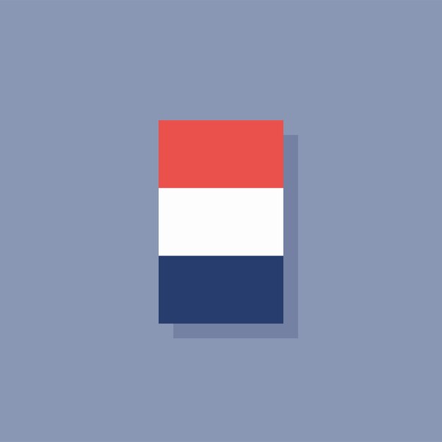 Vector illustration of netherlands flag template