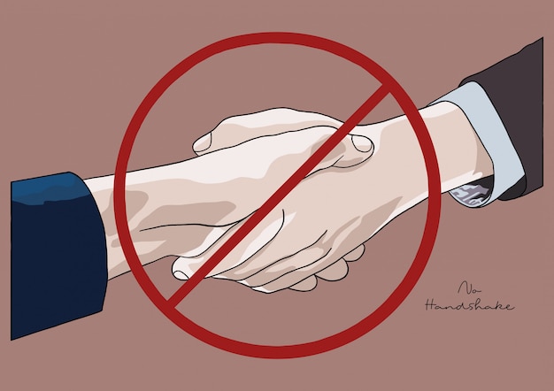 Illustration of No Handshake