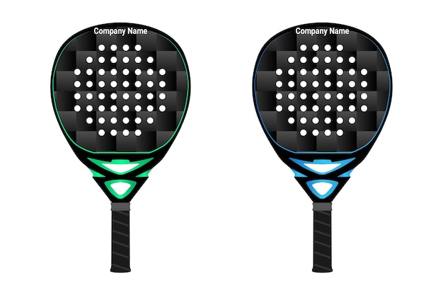 Illustration Of Padel Tennis Racket Template