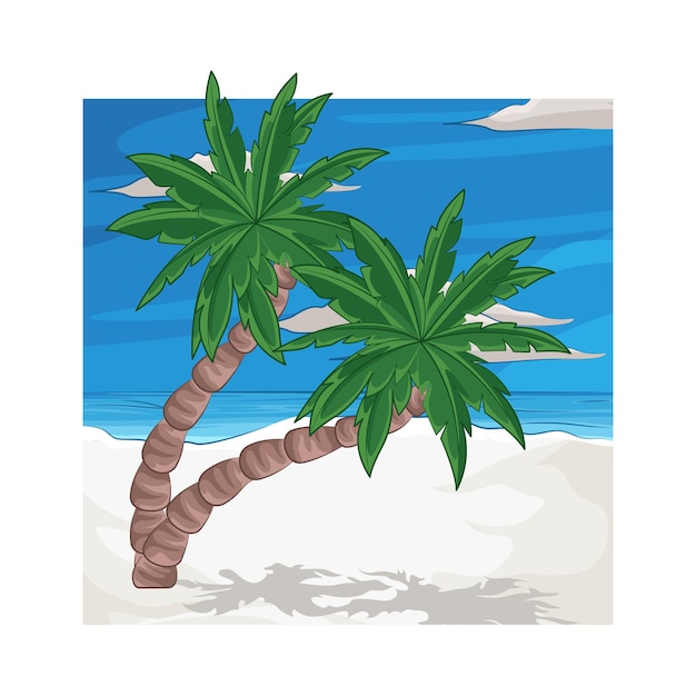 Illustration of palm