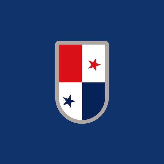 Illustration of Panama flag Template