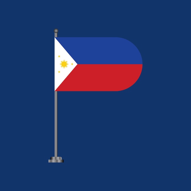 Illustration of Philippines flag Template