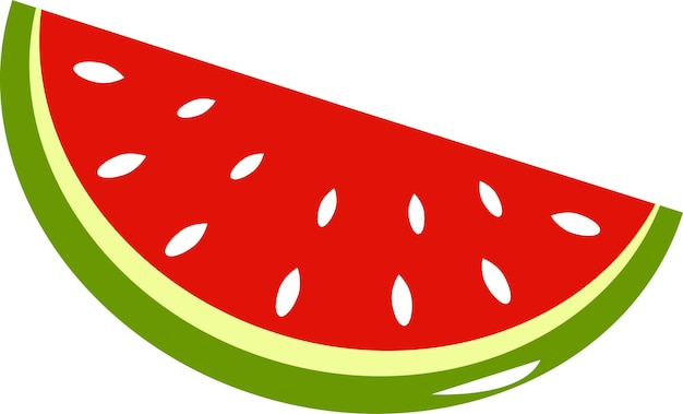 illustration of a piece of watermelon on a transparent background