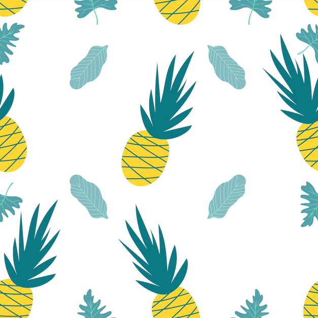 Illustration of pineapple on white background