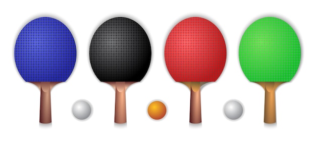 illustration of ping pong table tennis 

isolated