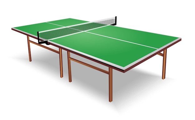 illustration of ping pong table tennis 

isolated