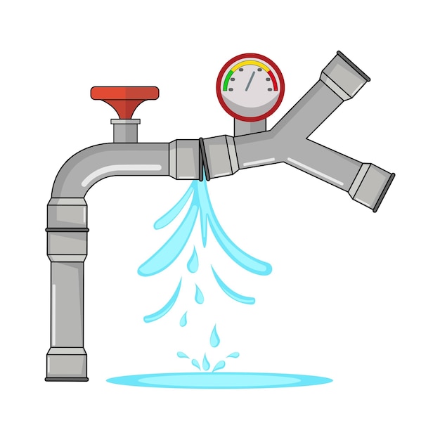 Vector illustration of pipe