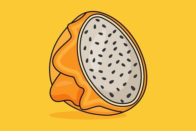 illustration of a pitahaya vector design