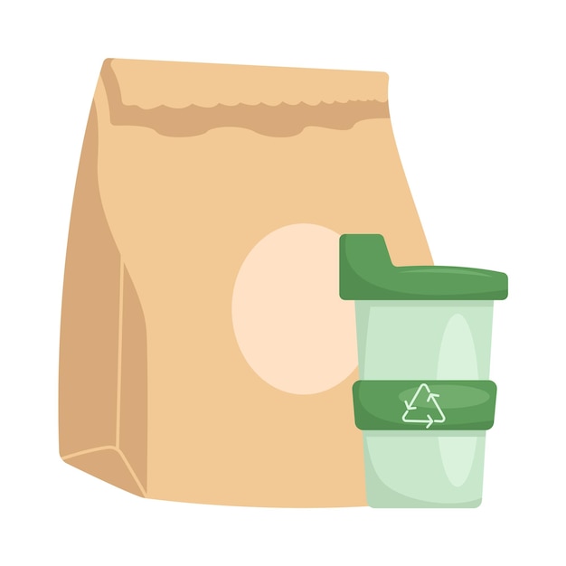 Illustration of plastic bag