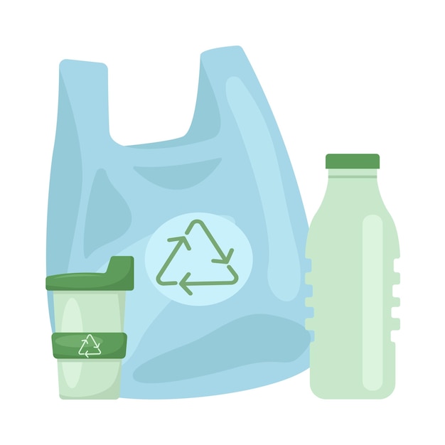 Illustration of plastic bag