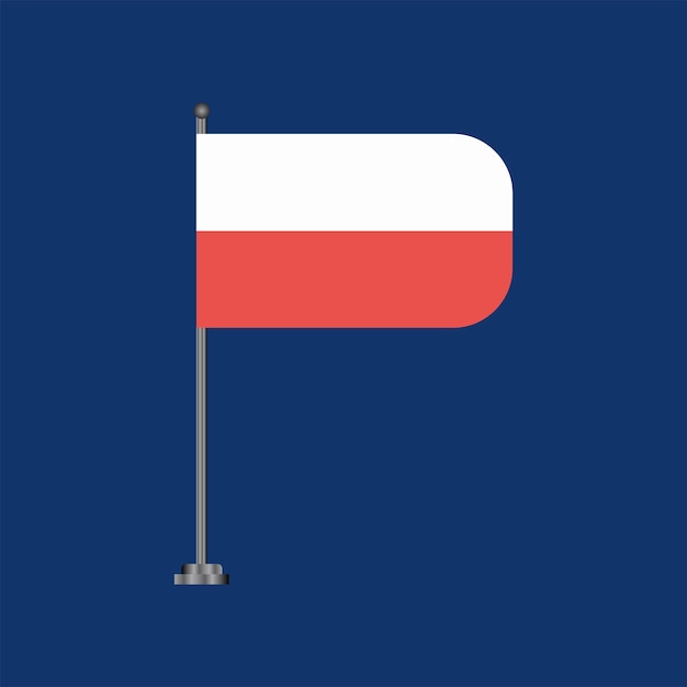 Illustration of Poland flag Template