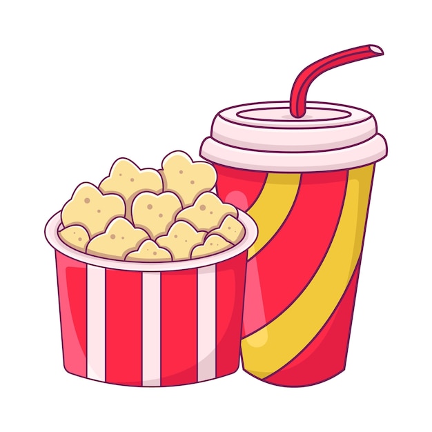 Illustration of popcorn