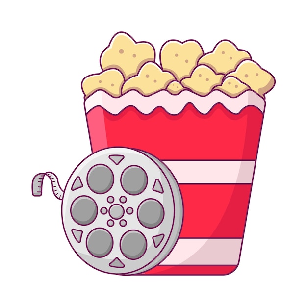 Illustration of popcorn