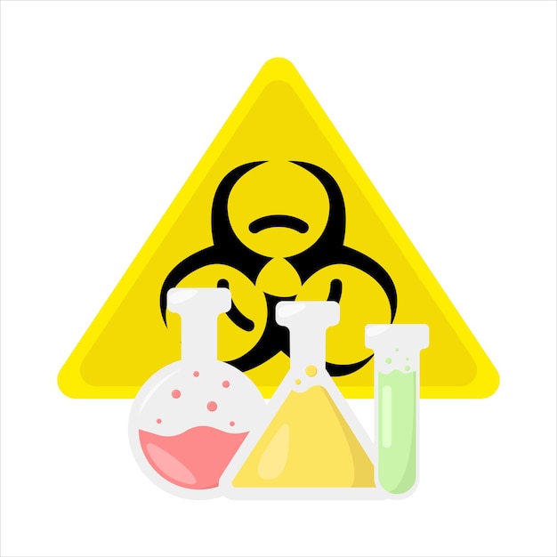 Vector illustration of radiation