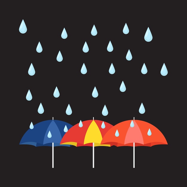 Illustration of rain