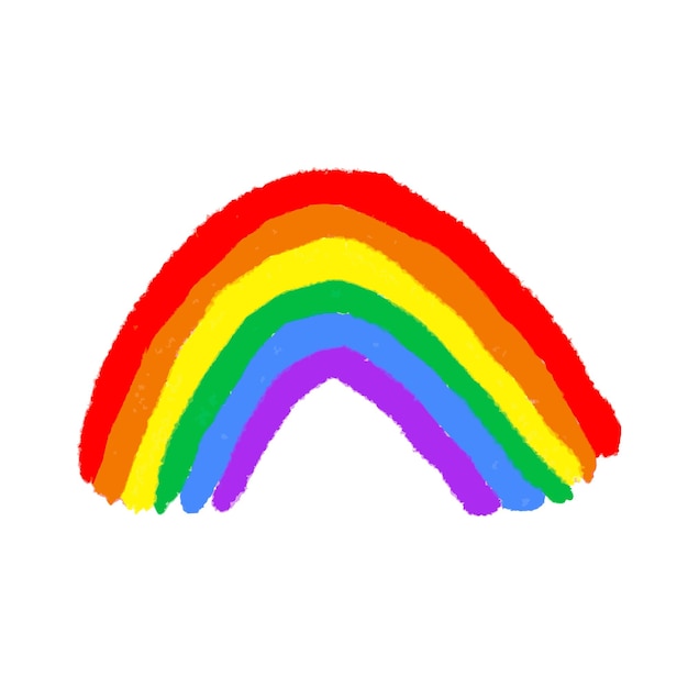 illustration of a rainbow of peace and prosperity