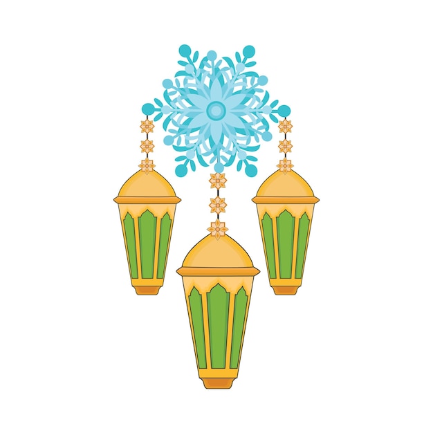 Illustration of ramadhan lantern