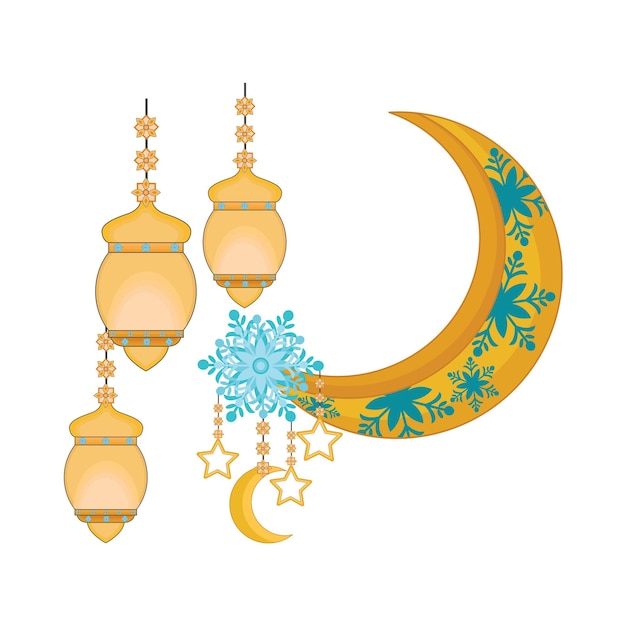 Illustration of ramadhan lantern