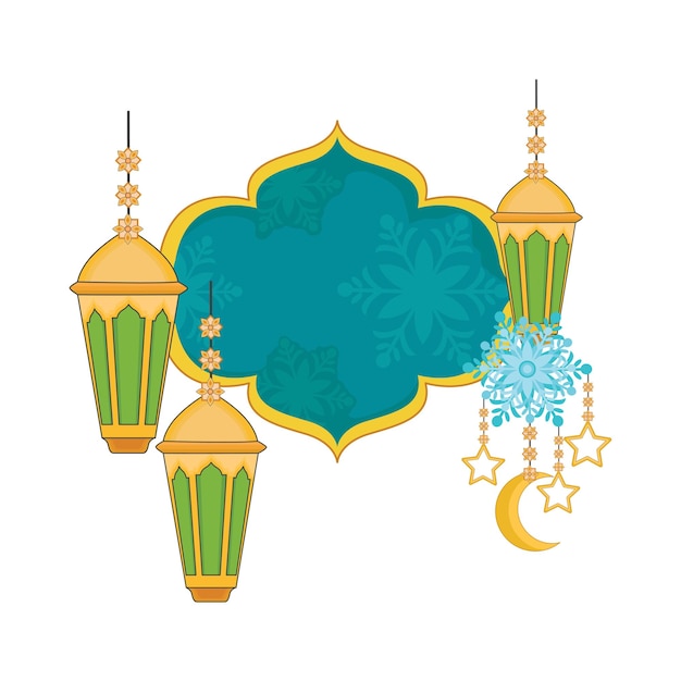 Illustration of ramadhan lantern