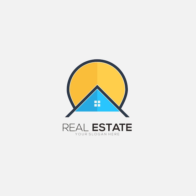 Illustration real estate design logo vector