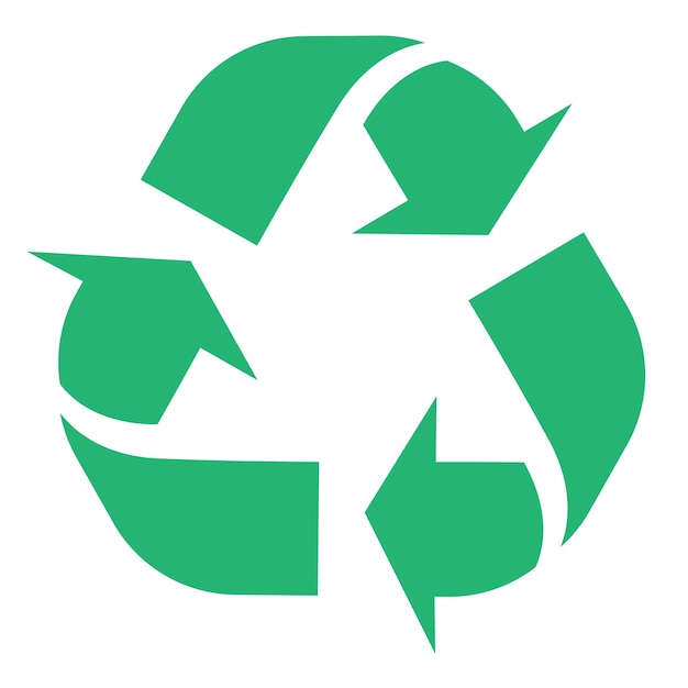 Illustration of recycle and zero waste symbol Eco friendly materials and environmental protection