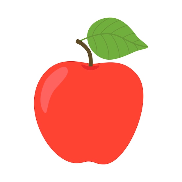 Illustration red apple