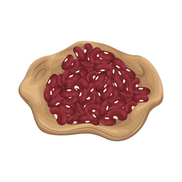 Illustration of red bean