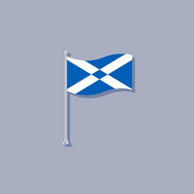 Illustration of Scotland flag Template