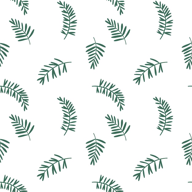 Illustration of a seamless pattern from branches