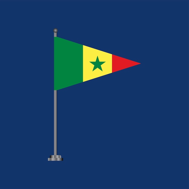 Illustration of Senegal flag Template