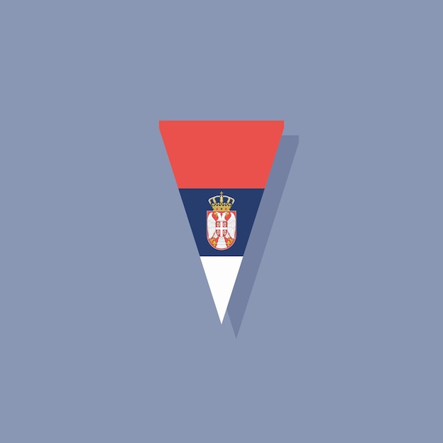 Illustration of Serbia flag Template