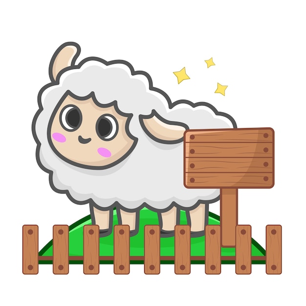 Illustration of sheep