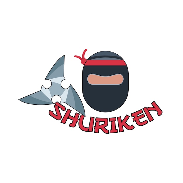 Vector illustration of shuriken