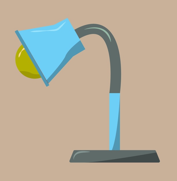 Illustration of a Sleek and Modern Study Lamp for Product Design and Marketing