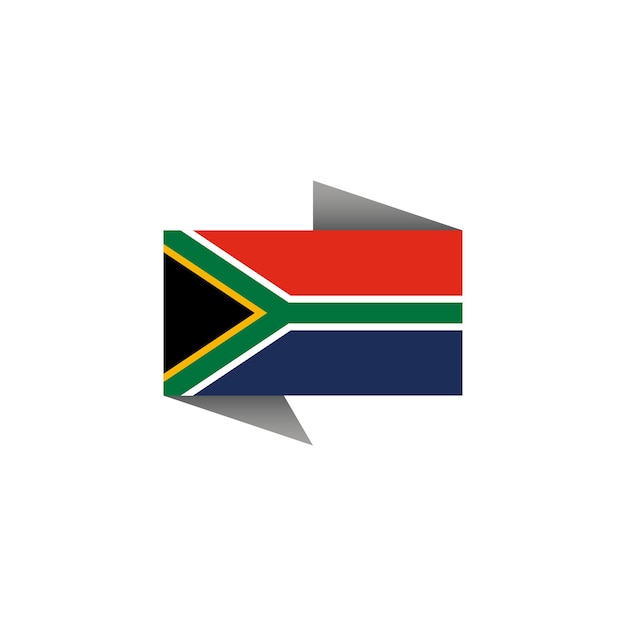 Illustration of South Africa flag Template