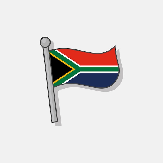 Illustration of South Africa flag Template