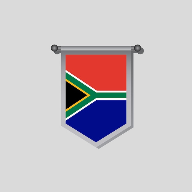 Illustration of South Africa flag Template