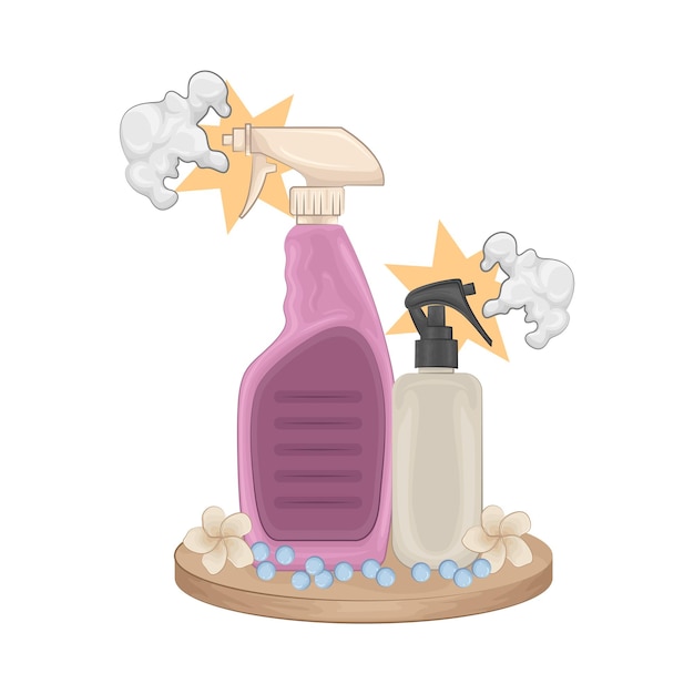 Illustration of spray