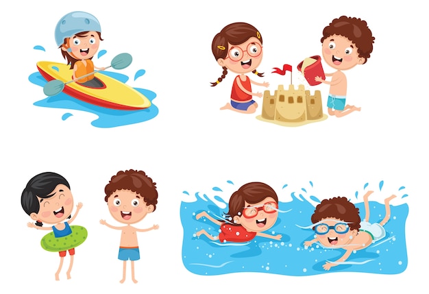 Illustration Of Summer Kids