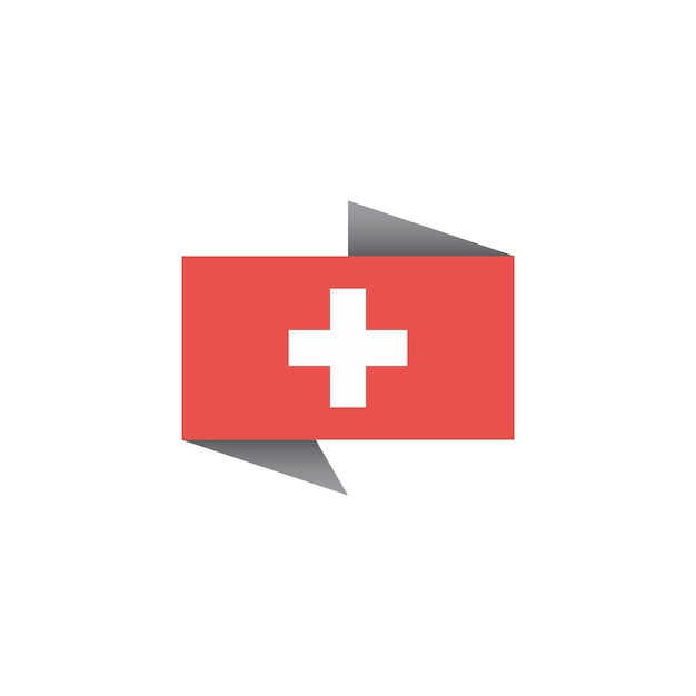 Illustration of Switzerland flag Template