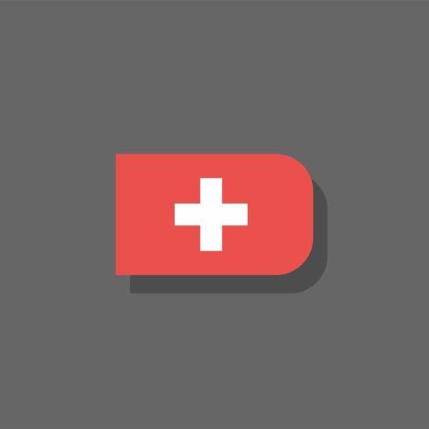 Illustration of Switzerland flag Template