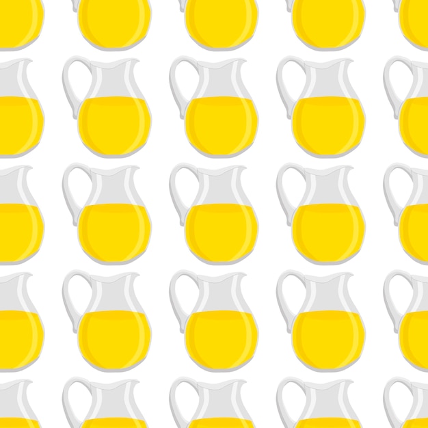 Vector illustration on theme big colored lemonade in glass jug